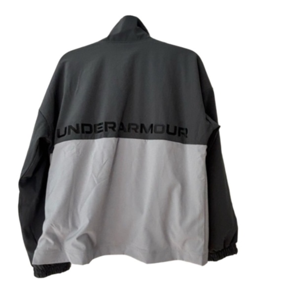 Under Armour NWT ladies loose fit lightweight jacket two tone grey size M - Picture 3 of 16